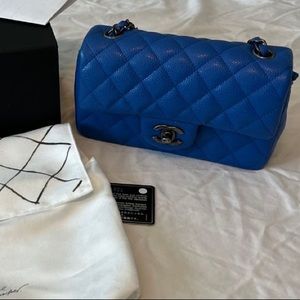 Chanel mini classic caviar leather (SOLD)